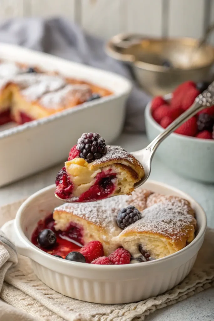 Golden Berry Croissant Bake