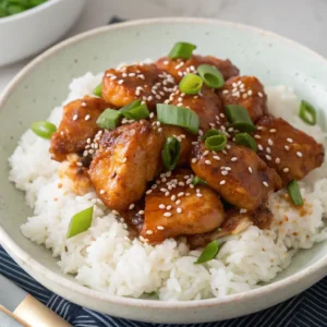 Honey BBQ Chicken Rice