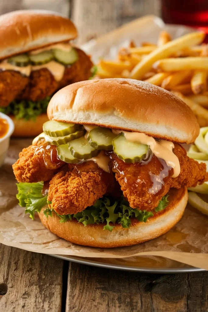 hot honey chicken sandwich
