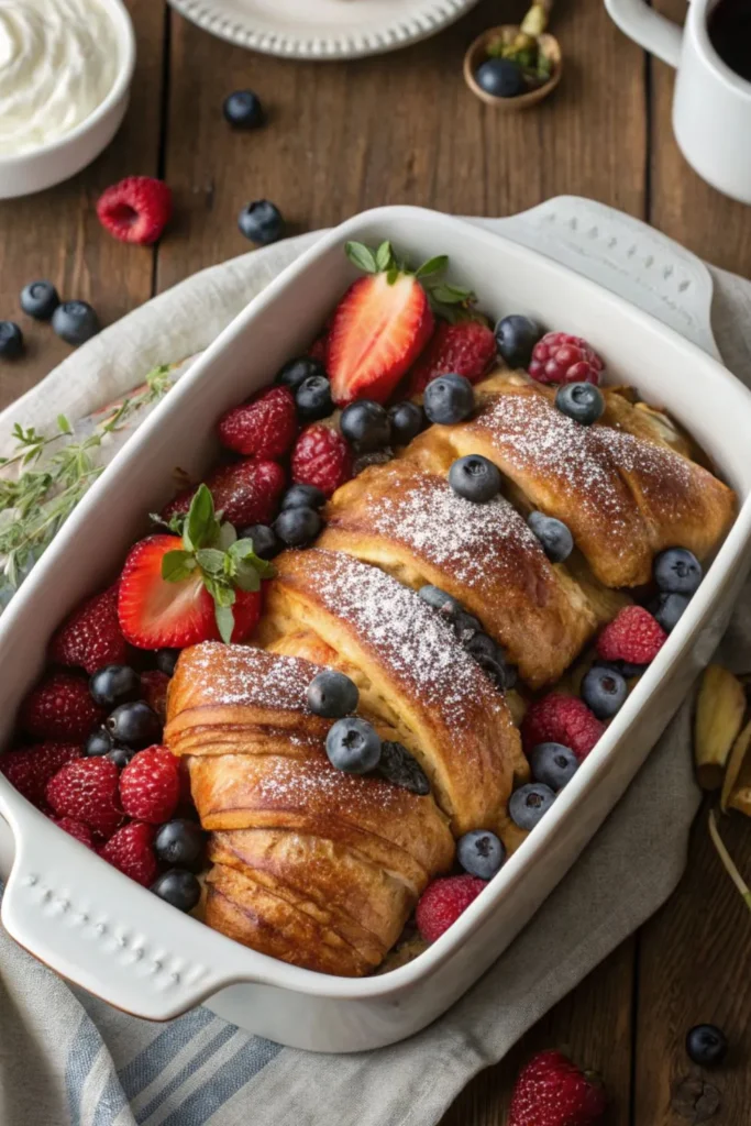 berry croissant bake